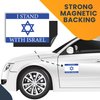 Magnet Me Up I Stand with Israel Israeli Flag Magnet Decal, 4x6 Inches, Blue and White, Heavy Duty Automotive Magnet for Car, Truck, SUV, or Any Other Magnetic Surface