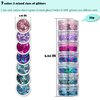 Body Glitter+Gel Kit,JASSINS Holographic Face Glitter,7 Style Fine Glitter for Art Nail,Hair, Eye,Eyeshadow Makeup. (Color-3)