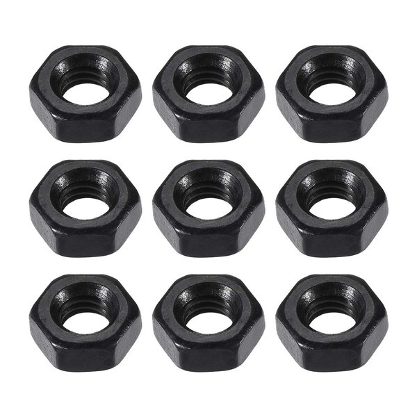 uxcell M4 Carbon Steel Grade 8 Hexagon Hex Nut Black Carbon Steel 100pcs