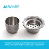 Jarware Mason Jar Cocktail Shaker Lid For Regular Mouth Mason Jar, Stainless Steel