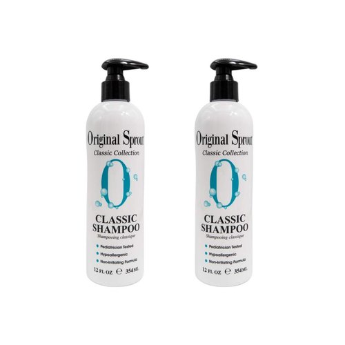 Original Sprout Classic Shampoo. Sulfate Free Shampoo for Classic Hair Care. 12 oz (2 pack) (Packaging May Vary)
