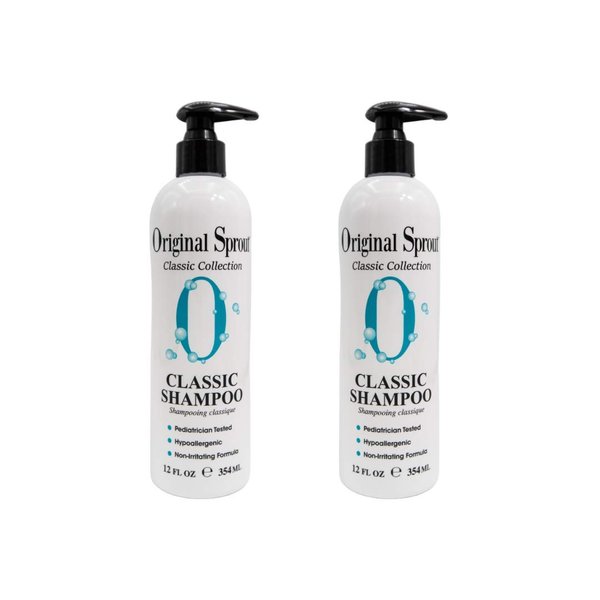 Original Sprout Classic Shampoo. Sulfate Free Shampoo for Classic Hair Care. 12 oz (2 pack) (Packaging May Vary)