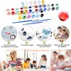 FLAJZ 4 Pack Paint by Numbers Kit for Kids, Animals Paint by Number Kits for Kids Ages 4-8, DIY Animal Oil Painting Suitable for Home Decoration (8x8inch)