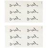 Oottati Small Cute Temporary Tattoo Wrist Handwriting Love (Set of 2)