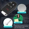 X AUTOHAUX 433MHz M3M-40821302 Replacement Keyless Entry Remote Car Key Fob for Chrysler 300 2019-2022 for Chrysler 200 2015-2017 5 Buttons with Door Key 4A Chip