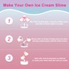 Fun and Engaging Slime Kit for Girls 8-12 - Create Fluffy Ice Cream Slime - Complete DIY Slime Making Kit with Decorations and Mixing Tools - Hours of Creative Play