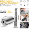 MXiiXM Flexible Drill Bit Extension & Universal Socket Wrench Tool Set, 105° Right Angle Drill Attachment, 1/4 3/8 1/2" Universal Socket Adapter Set, 3Pcs Screwdriver Bit Holder & Screwdriver Bit Kit