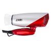 Travel Hair Dryer with Dual Voltage, 1875W Compact Hair Dryer with Folding Handle, Travel Blow Dryer (Red)
