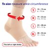 Neo-G Airflow Ankle Compression Sleeve - Sports, Daily Wear - Compression Ankle Brace, Tendonitis Support, Compression Ankle Support for Weak Ankles and Joint Pain - Airflow - S – Beige