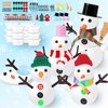 12 Pack Build a Snowman Kit Christmas Crafts Gift for Kids, Xmas Activities Creative Kids Air Dry Modeling Clay Snowman DIY Toys for Holiday Favor Supplies