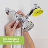 Wondurdog Deluxe Indoor Outdoor Dog Wash Kit for Shower and Garden Hose w/Water Pressure Control, Splash Shield & Rubber Scrubbing Attachment. Fast & Easy Dog Bath. Cleaning for Short & Long Hair Pet