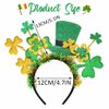 BARTOSI Light Up St Patrick's Day Headband LED Shamrock Headpiece Irish Saint Patricks Day Hairband Costume Headwear Hair Accessories for Women