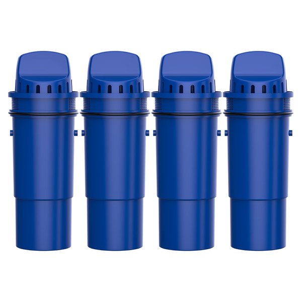 Waterdrop Replacement for Pur® Water Filter, CRF-950Z NSF Certified Pitcher Water Filter, Compatible with Pur® Pitchers and Dispensers PPT700W, CR-1100C and PPF951K Water Filter, Pack of 4