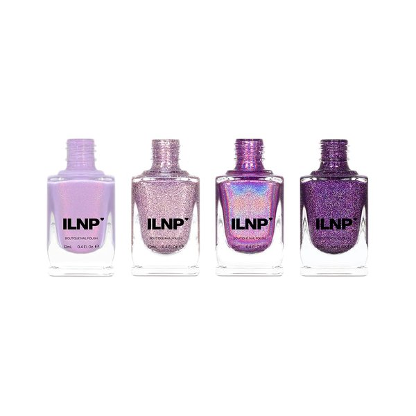 ILNP Purple Essentials Bundle - Sparkling and Shimmering Purple Nail Polish Set