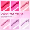 Gellen Pink Gel Nail Polish - 6 Colors Dazzling Hot Pink Gel Polish Set Neon Pink Red Purple Soak Off Gel Nail Kit Summer Bright Nail Gel Set DIY Manicure Set Valentines Gifts for Girls Women