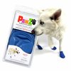 PawZ Rubber Dog Boots for Paws to 3" - All-Weather Dog Booties for Hot Pavement, Sand, Snow, Mud, and Rain - Anti Slip Dog Socks - M, Blue