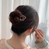 6 Pcs Metal U Shaped Hairpins Simple Hair Sticks Vintage French Hair Pin Chignon Hair Grips Clips 2 Prong Bun Hair Accessories for Women Girls