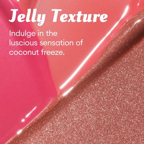 ITY Lip Gloss, Lip Plumper with Hyaluronic Acid, Lip Stain Moisturizing, Coconut Flavored Lipstick, Jelly Texture, 0.09 oz, 06 Rose Smoothie