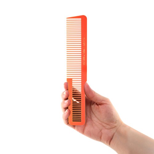 Allegro Combs 9000 Clipper Blending Cutting Wide Teeth Hair Comb For Fading Barbers Hairstylist Men Women Shower Comb Shampoo Styling 1 Piece (Neon Orange)
