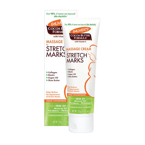 Palmer's Cocoa Butter Formula Massage Cream for Stretch Marks and Pregnancy Skin Care, 4.4 Ounces (Pack of 2)