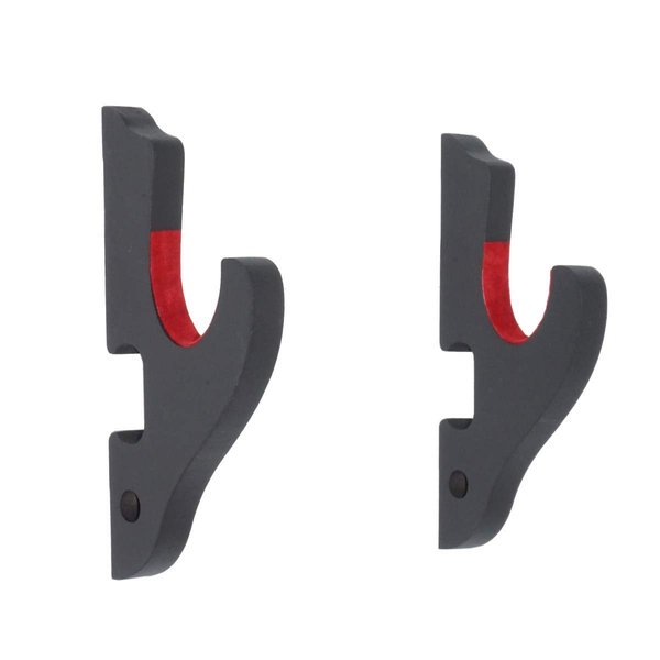 Eforlife 2/Set Sword Hook Wall Mount Samurai Sword Hanger Display Holder Adjustable for Katana Wakizashi Tanto Genji Sword Weapon Rack Dagger Mount(1 Tier Padded)