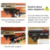 HUNTPAL Sling Swivel Stud Picatinny/Weaver Rail Bipod Adapter, Aluminum 3 Slots 1913 Pic Rail Rifle Bipod Adaptor Plate Mount Attachment with Anti-Slip Rubber Base, Hunting Shooting Accessories