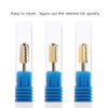 Safety Nail Drill Bit Set - Nail Drill Bits for Acrylic Nails Professional Nail Drill Bits Remove Gel Safety Bits Set Medium Fine Coarse Drill Bit 3/32 Inch (3Pcs Carbide Bit for Nail Drill)