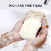 AMAHOMESA Soap Bag, Natural Sisal 4 Pack - Exfoliating Foaming Soap Holder for Shower, Plastic-Free Soap Saver, Quick Drying Soap Pouch