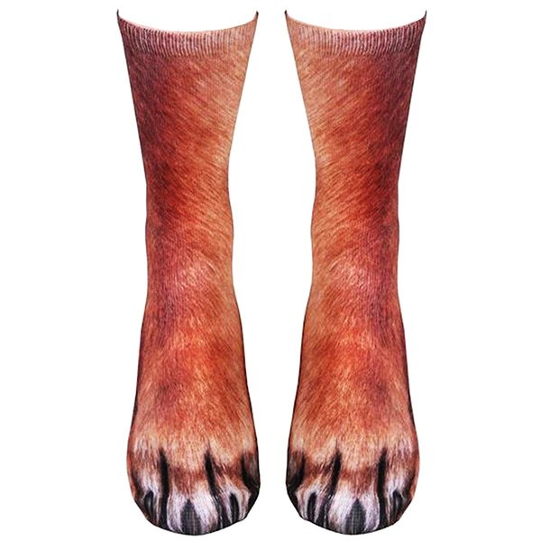 Animal Cat Dog Paw Socks Funny Christmas Gift Stocking Stuffers for Men Women Teens