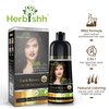 Herbishh Hair Color Shampoo for Gray Hair – Magic Hair Dye Shampoo – Colors Hair in Minutes–Long Lasting–500 Ml–3-In-1 Hair Color–Ammonia-Free (Dark Brown)