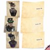 The Best Card Company 10 Assorted Thank You Notecards Bulk Box Set 4 x 5.12 Inch with Envelopes (10 Designs, 1 Each) Steampunk Cats M6554TYG