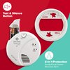 First Alert SCO7CN Combination Smoke and Carbon Monoxide Detector with Voice and Location, Battery Operated , White