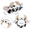 Cow Headbands for Washing Face Spa Makeup Head Band for Women Cute, Cow Skincare Headband Animal, Face Wash Hair Band for Girls Spa Party Favors Soft Fluffy Facial Head Wraps
