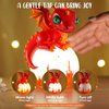 JMMICO Paint Your Own Dragon Lamp Craft Kit, DIY 3D Craft Dragon Night Light with 12 Colors Paint, Arts and Crafts for Kids Ages 8-12,Pat-pat Kids Drawing Toys for Kids 6 7 8+ Birthday Christmas Gift