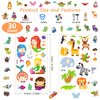 Habett Tattoos for Kids, 300+ Mixed Styles Temporary Tattoos Stickers Set for Girls and Boys, Space Dinosaur Animals Butterfly Tattoos Perfect for Kids Birthday Party Supplies Gifts