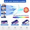 AQWANO Stylish Cat Eye Computer Reading Glasses Women Oversized Designer Blue Light Block Eyeglasses Readers Anti UV400 Eyestrain with Sping Hinge, Black 2.0