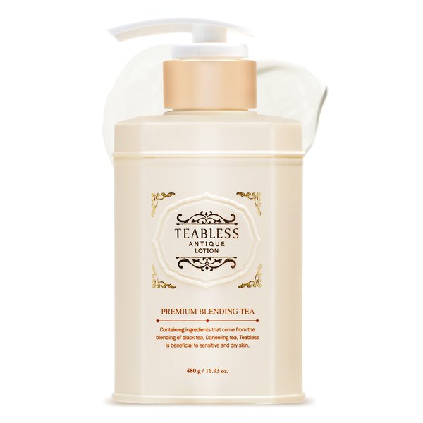 TEABLESS Antique Lotion 480ml | Face Moisturizer and Body Lotion for Men and Women | Hydrating Moisturizer Face and Body Skin Care Products | Skin Barrier Repair, Dry Skin, and Sensitive Skin Lotion