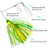 Spinnerbait Fishing Lure, Hard Metal Jig Spinner Baits Kits Swimbait for Bass Trout Pike Salmon Walleye Freshwater Saltwater 0.35oz