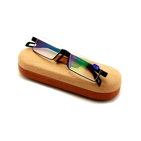 Featherweight Slim Half Rim Memory Flex Reading Glasses With Anti-reflective AR Coating (black, 1.75)