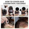 Luxecolors Root Touch Up Powder for Thinning Hair Concealer - Gray Coverage and Eyebrow Powder, Bald Spot Cover Up for Women (Dark Brown)