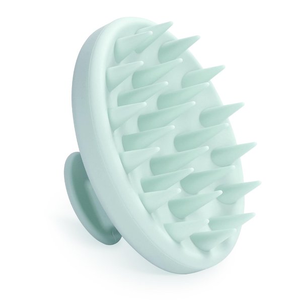 Meartchy Silicone Scalp Massager, Scalp Scrubber for Hair Growth with Soft Bristles, Scalp Exfoliator Brush Dandruff Removal Shampoo Brush for Wet Dry Scalp Care (Mint Green)