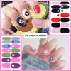 DANNEASY 30 Sheets Nail Polish Stickers Full Nail Wraps Flower Fingernail Sticker Nails for Women Self Adhesive Stick on Nail Polish Strips Gel Nail Strips with Nail File, Cuticle Stick