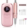Rechargeable 35000 RPM Nail Drill, Portable E File Nail Drill, Cordless Professional Electric Nail File Kit with 11 Nail Drill Bits for Acrylic, Gel Nails, Manicure Pedicure, Polishing Shape