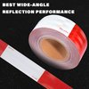 SWRT DOT-C2 Reflective Tape 2 Inch x 30 Feet Red White Reflective Tape Outdoor Waterproof Conspicuity Strong Adhesive Reflector Tape Warning Safety Reflective Tape for Vehicles Trailers Boats Signs