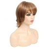 SISgrace Short Pixie Cut Wigs for White Women Strawberry Blonde Synthetic Short Wigs Glueless Layered Wigs for Women