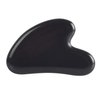 Mndrlin Natural Black Obsidian Crystal Jade Gua Sha Scraping Facial Massage Tool, Stone Scraping Scraper Board for SPA Women Men