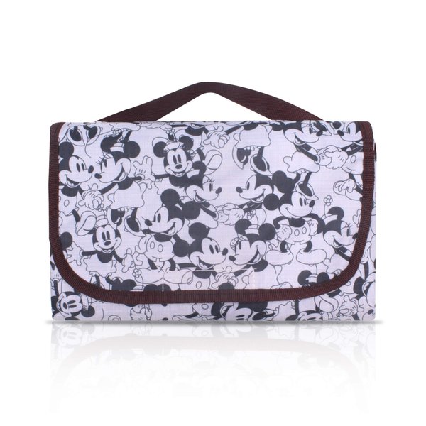 Mickey Minnie Picnic Blanket Mat for Camping Hiking Outdoor Concert Travel Large Foldable Portable Reusable Black & White