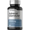 Horbäach Raw Adrenal Glandular | 350 mg | 90 Capsules | Non-GMO, Gluten Free Supplement