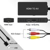 Dingsun HDMI to RCA Converter, AV HDMI to Older TV Adapter Compatible for Apple , Xiaomi Mi, Android TV Box, Roku, Fire Stick, DVD, Blu-ray Player ect. Supports PAL/NTSC