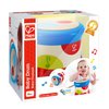 Hape Baby Drum | Colorful Rolling Drum Musical Instrument Toy For Toddlers, Rhythm & Sound Learning, Battery Powered (E0333), L: 5.9, W: 5.9, H: 5 inch